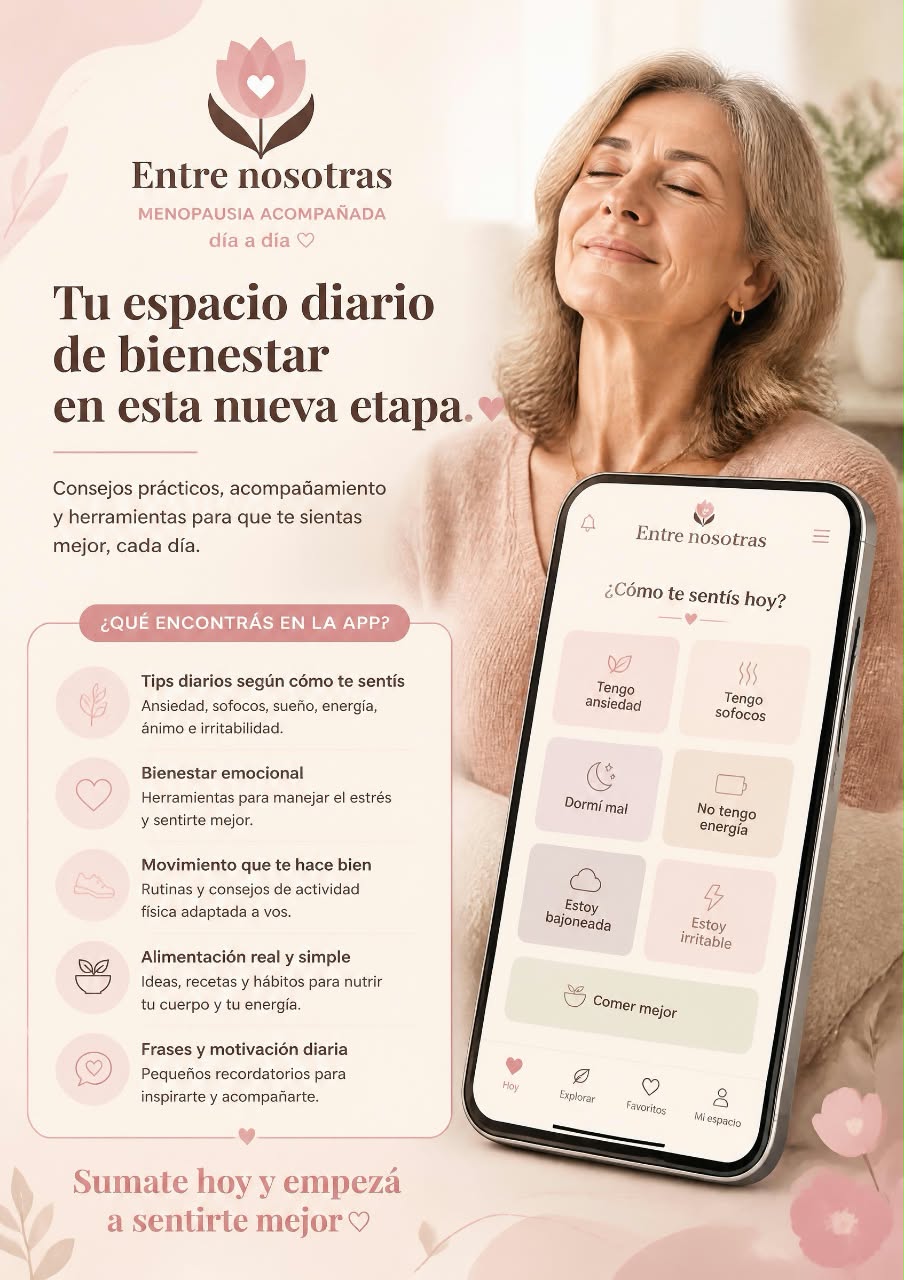 Entre nosotras — Menopausia acompañada día a día