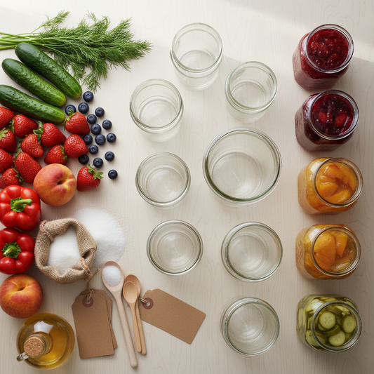 Ingredientes para conservas caseras