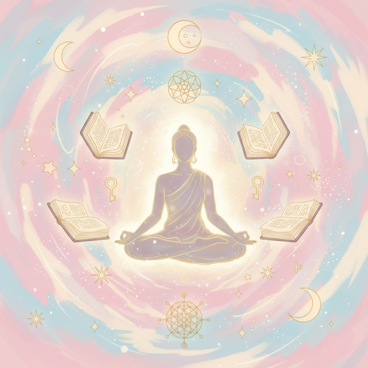Registros Akáshicos con tonos pasteles luminosos