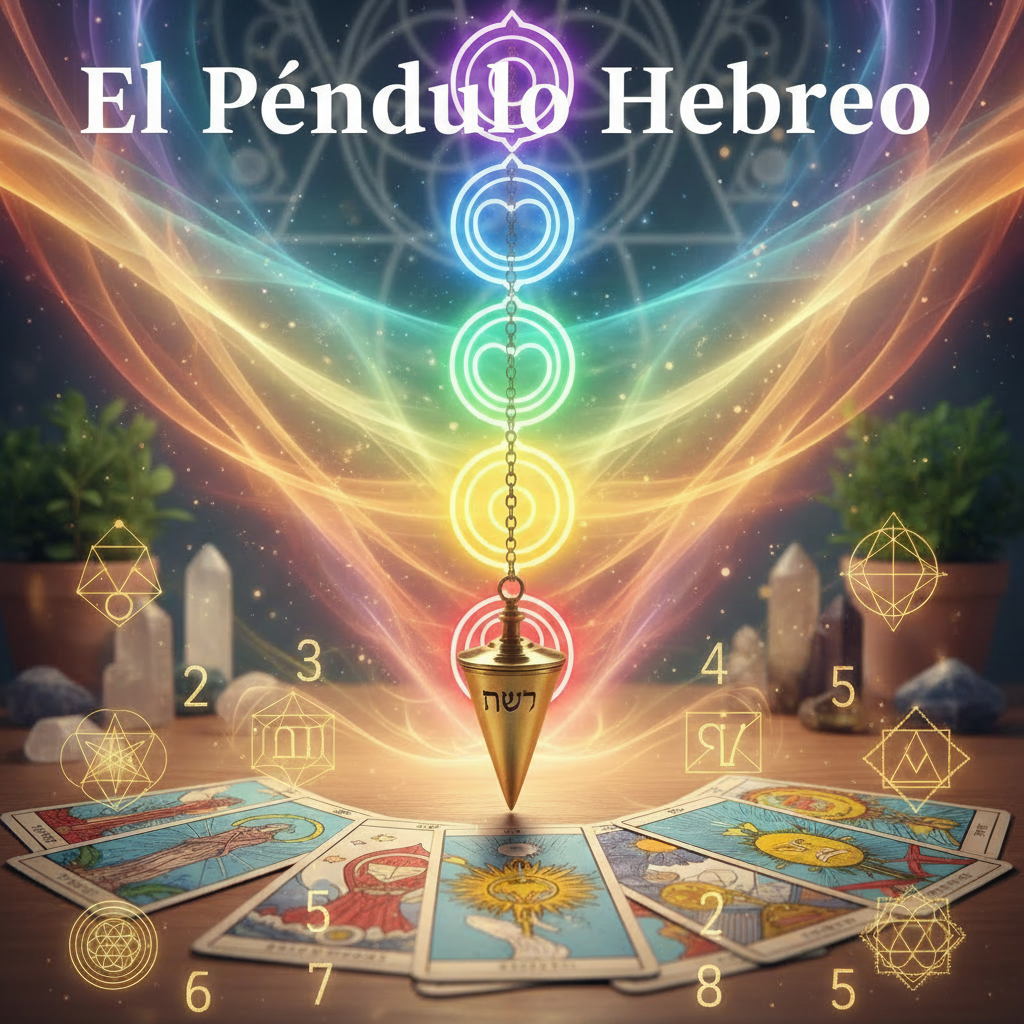El Péndulo Hebreo con chakras y tarot