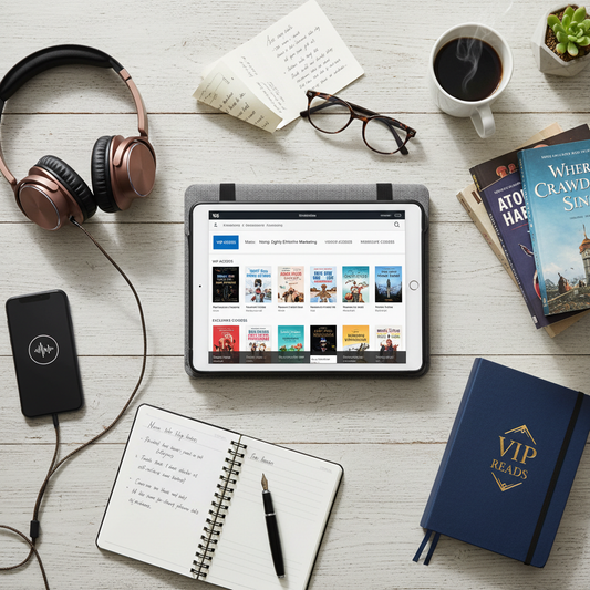 Leyendo libros digitales y audiolibros