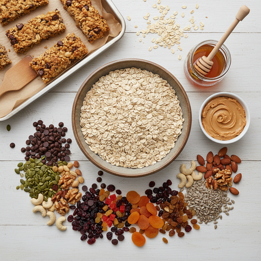 Ingredientes para barritas de cereales