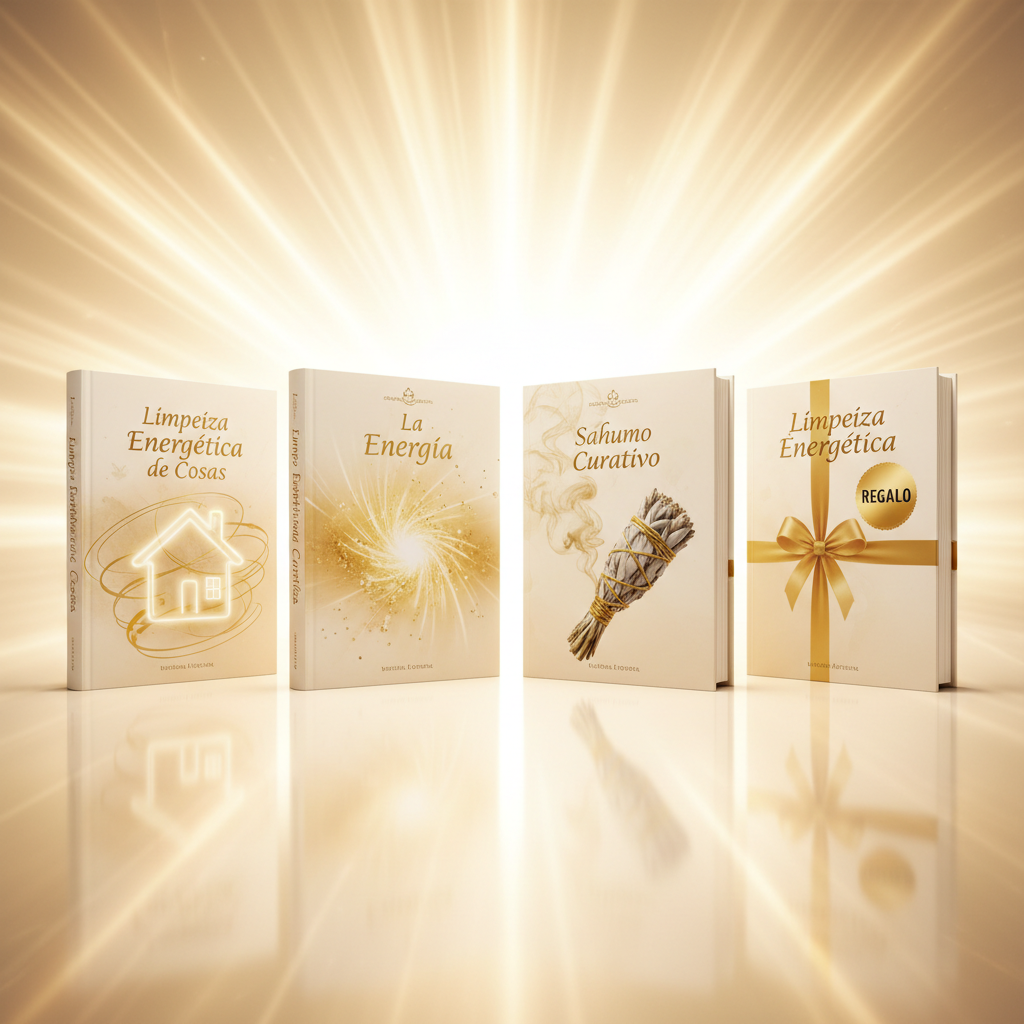 Pack de 4 libros: Limpieza Energética de Casas, La Energía, Sahumo Curativo y Limpieza Energética de REGALO